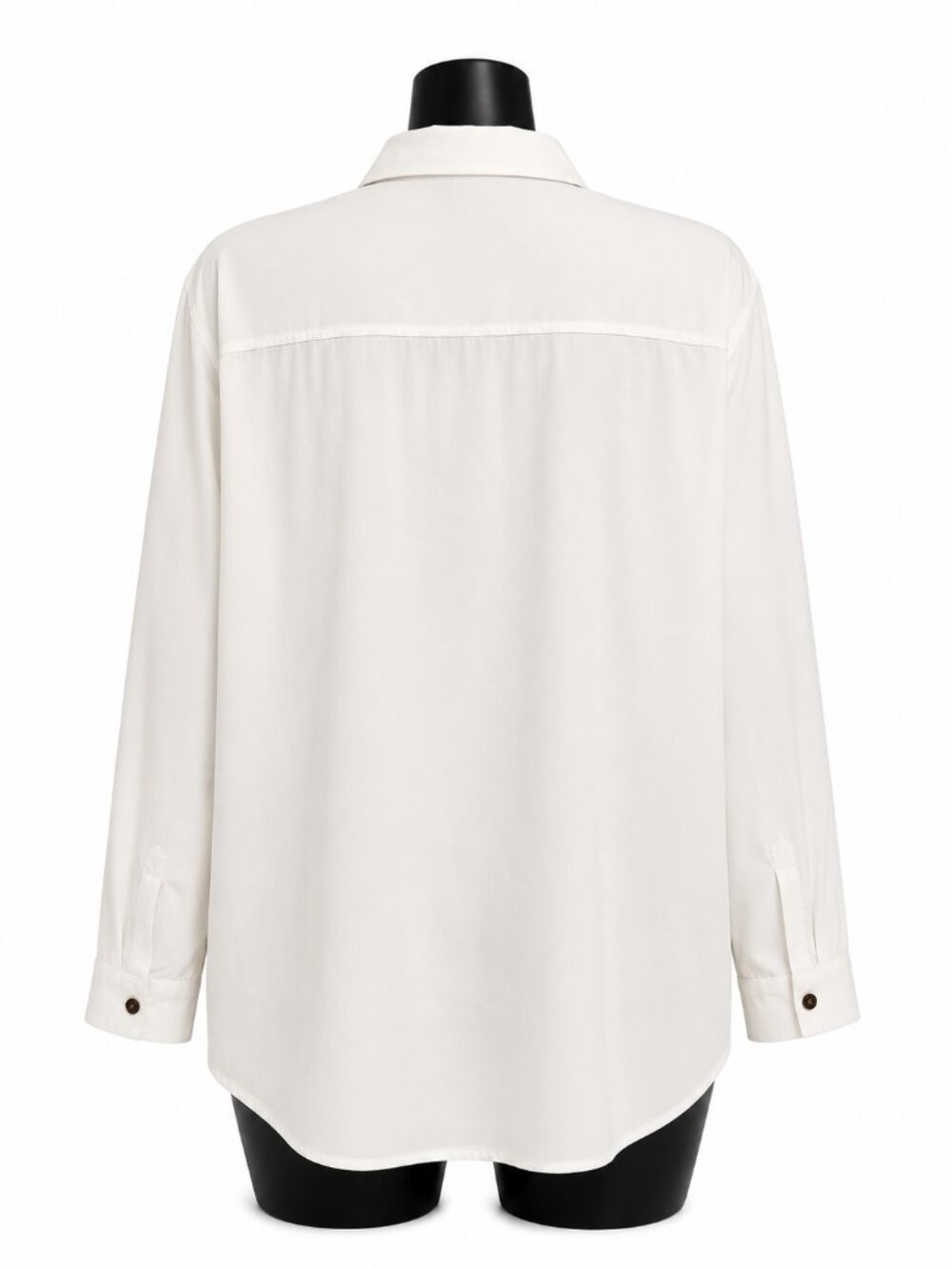 Yidarton Womens White Button Down Shirt Long Sleeve Oversized Blouse 2XL fits XL - Picture 3 of 5